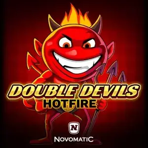 Diablotin rouge hilare entouré de flammes