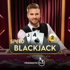Croupier en gilet tenant un as et un deux