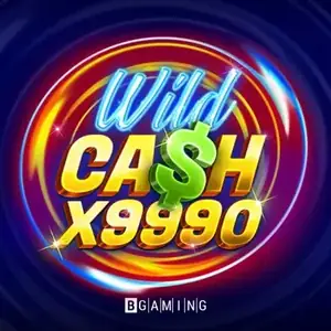 Logo Wild Cash dans un cercle de néons